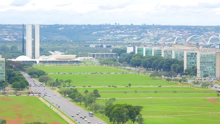 The Monumental Axis in Brasília holds the Guinness World Record for the widest central reservation o