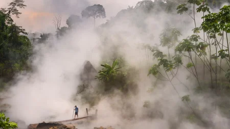 Scientists told him this river was a myth. In the Peruvian Amazon, it stretches nearly 4 miles and r