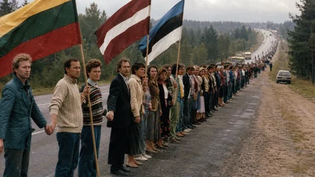About two million people held hands across three countries on August 23, 1989. Their chain stretched