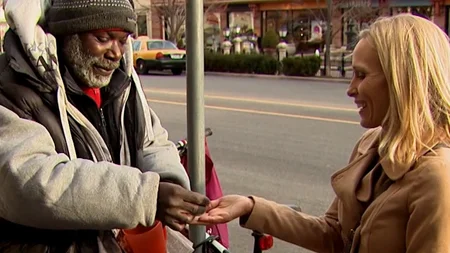 A homeless man in Kansas City named Billy Ray Harris found a $4,000 diamond engagement ring in his p