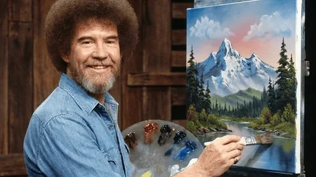 Bob Ross painted roughly 30,000 works in his lifetime - nearly triple Picasso's output. For each of 