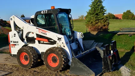 The Bobcat is the loader on every job site. Louis and Cyril Keller, two welders in Rothsay, Minnesot