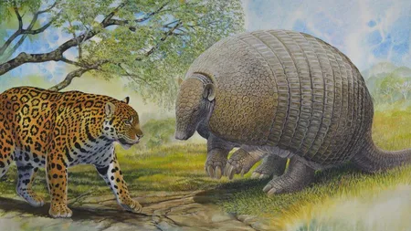 Early American humans hunted car-sized armadillos called glyptodonts and used their massive shells a