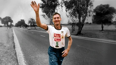 A 61-year-old potato farmer named Cliff Young showed up at the inaugural 875km Sydney-to-Melbourne u