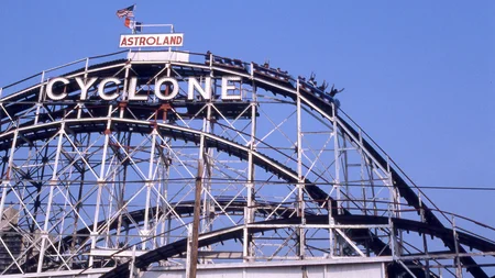 The Coney Island Cyclone is a wooden roller coaster that has run since 1927. In 1972, the city plann