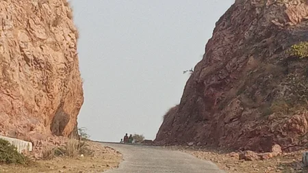 Dashrath Manjhi carved a road through a rocky hill in Bihar, India, using only a hammer and chisel -