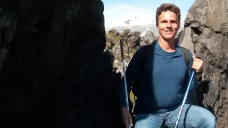 A blind American man taught himself to navigate using echolocation. His hobbies include hiking and m