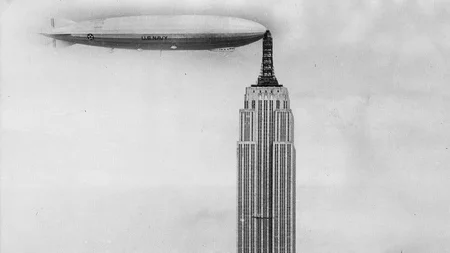 The Empire State Building's spire was designed as a boarding dock for airships. Passengers would cro