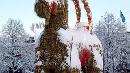 Sweden Builds a Giant Christmas Goat Every Year. Arsonists Have Burned It Down 43 Times.