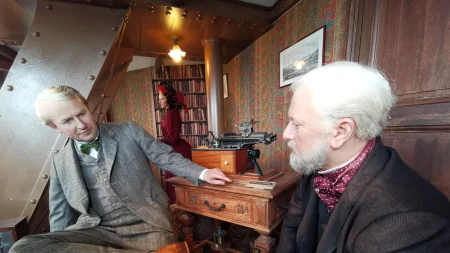 Gustave Eiffel built a secret apartment at the top of his tower - 906 feet above Paris - with a pian