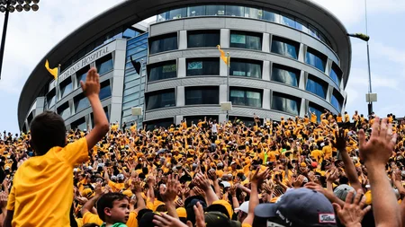 At every Iowa Hawkeyes home game, nearly 70,000 fans turn their backs on the football field. They fa