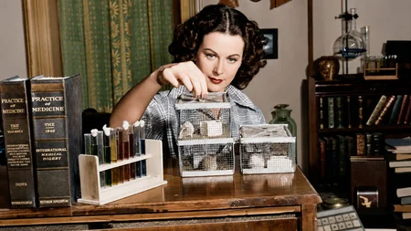 Hedy Lamarr - Hollywood's "most beautiful woman" - co-invented frequency-hopping spread spectrum tec