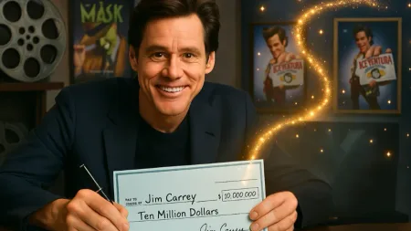 In 1992, Jim Carrey was a broke, struggling comedian. He drove to a hilltop overlooking Hollywood an