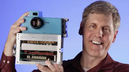 The first digital camera was invented at Kodak in 1975....