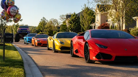 A Florida mom posted on Facebook asking if anyone with a cool car could drive past for her son Kosta