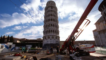The Leaning Tower of Pisa closed in 1990 for the first time in 800 years. Engineers warned it was cl