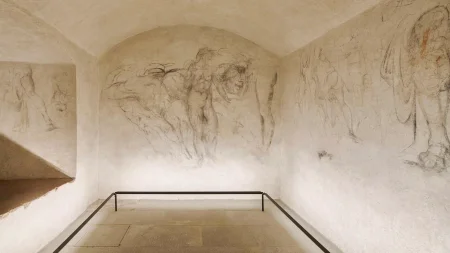 Michelangelo was sentenced to death in 1530. He hid for two months in a secret coal vault, drawing o