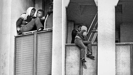 Muhammad Ali got a call: Joe was on a 9th-floor fire escape in Los Angeles. He would not come down.