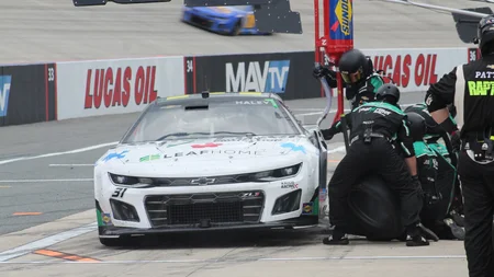 The five who come over the wall at a NASCAR pit stop are not the shop's mechanics. Teams scout colle