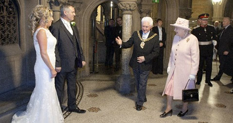 Queen Surprises Couple by Turning up to Their Wedding