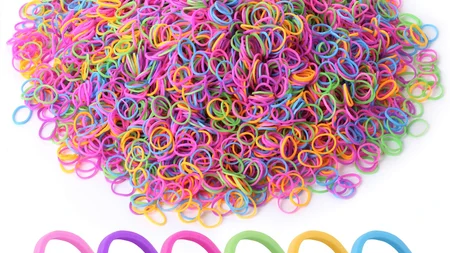 Some Chinese-made hair bands were fashioned from recycled condoms.