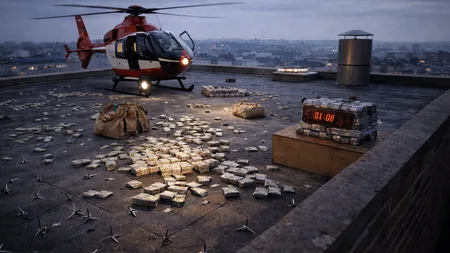 Thieves Pulled Off the Perfect Heist With a Helicopter, a Fake Bomb, and Caltrops. They Were Caught Because Someone Licked Tape.