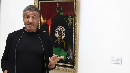 Sylvester Stallone painted Rocky before he wrote him. In 1975, broke and typecast as a movie villain