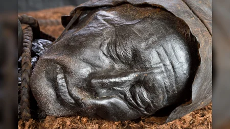Two brothers were cutting peat in a Danish bog in 1950. They found a body so well preserved, they ca