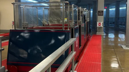 The U.S. Capitol has run its own private underground subway since March 1909. The original cars were