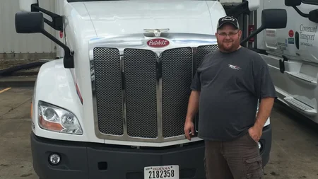 Victor Robinson graduated Werner Enterprises' own truck driving school, earned his CDL, and obtained