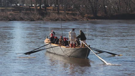 Washington Crossing the Delaware is the 1851 painting almost every American studied in school. It sh